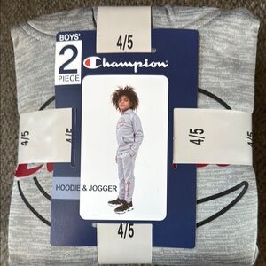 Champion Boys' Gray Hoodie & Jogger Set